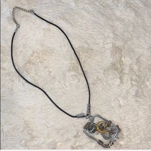 Handmade wired necklace